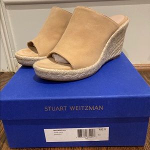 Stuart Weitzman Marbella Suede Wedge size 5